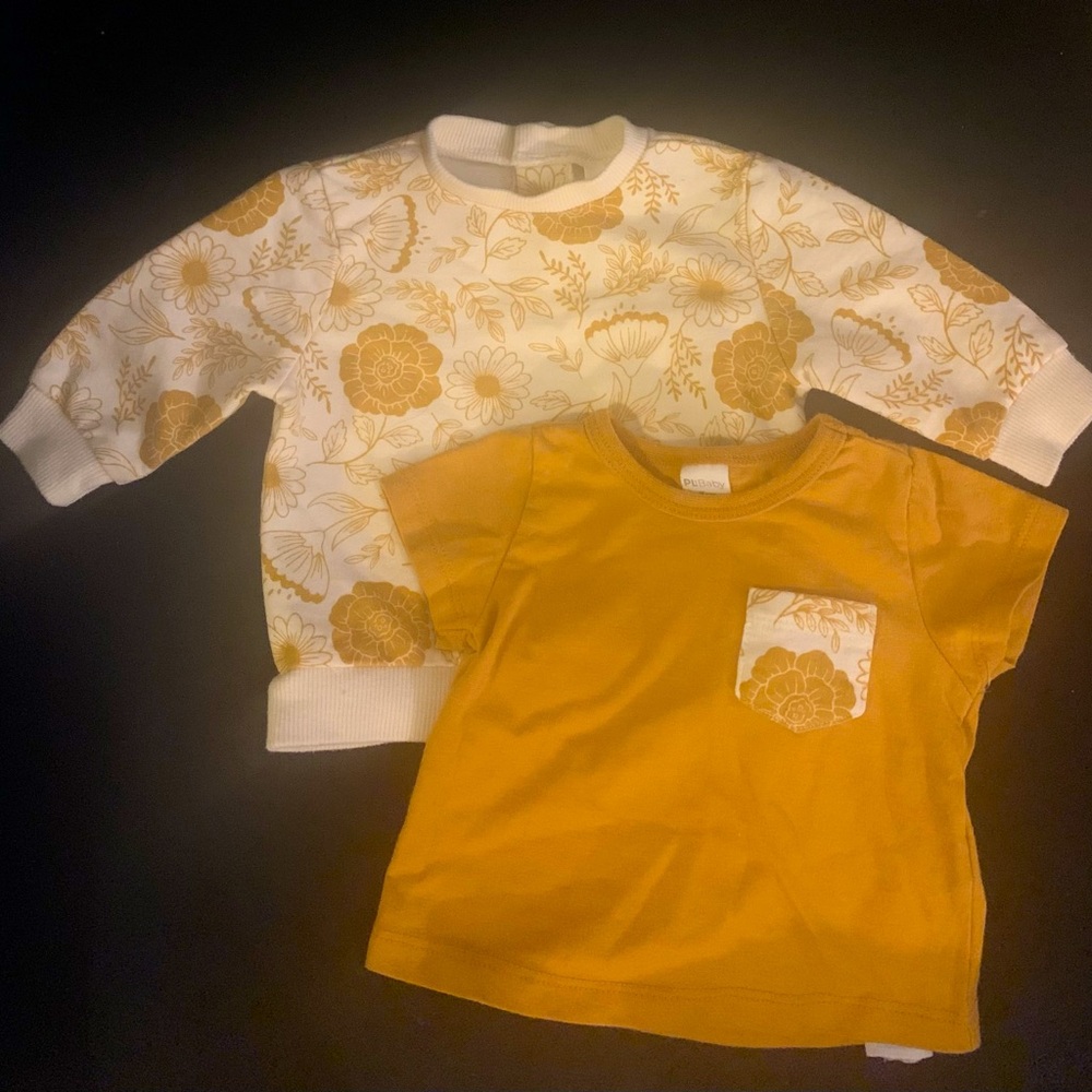 PL BABY SWEATSHIRT AND SHORT SLEEVE Top
